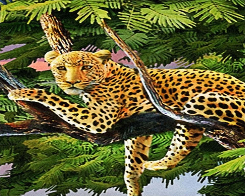 3D Wallpaper Cartoon Animal Jungle